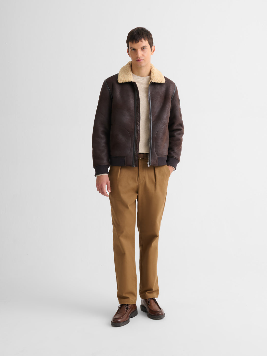 Blouson aviateur col sherpa - DEVRED 1902