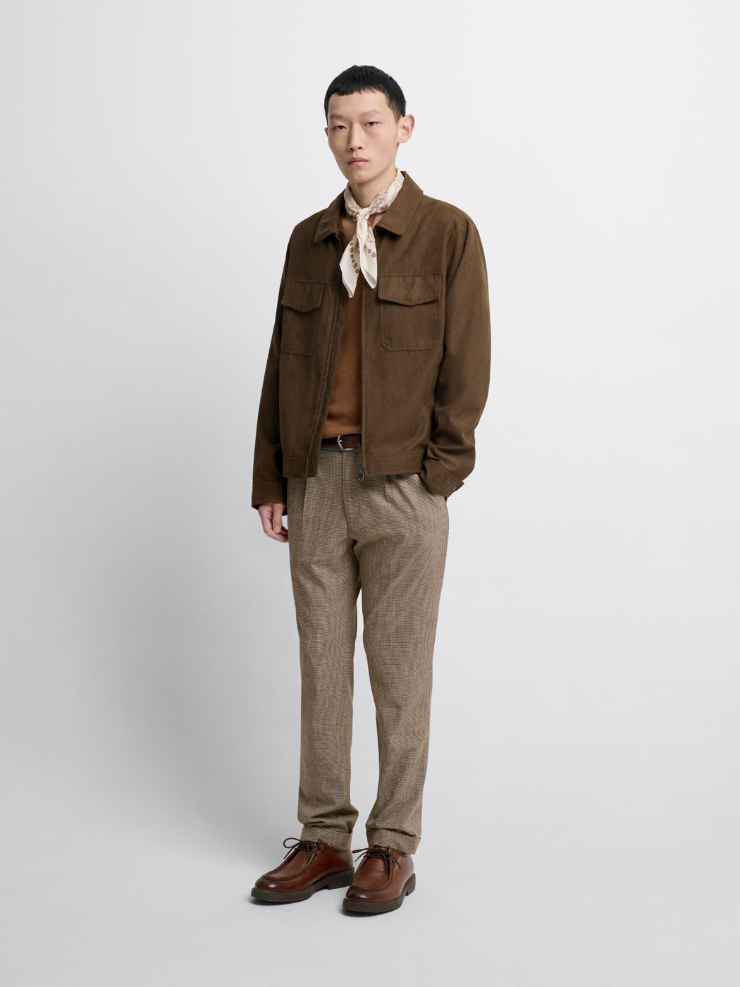 Blouson en suédine col chemise - DEVRED 1902