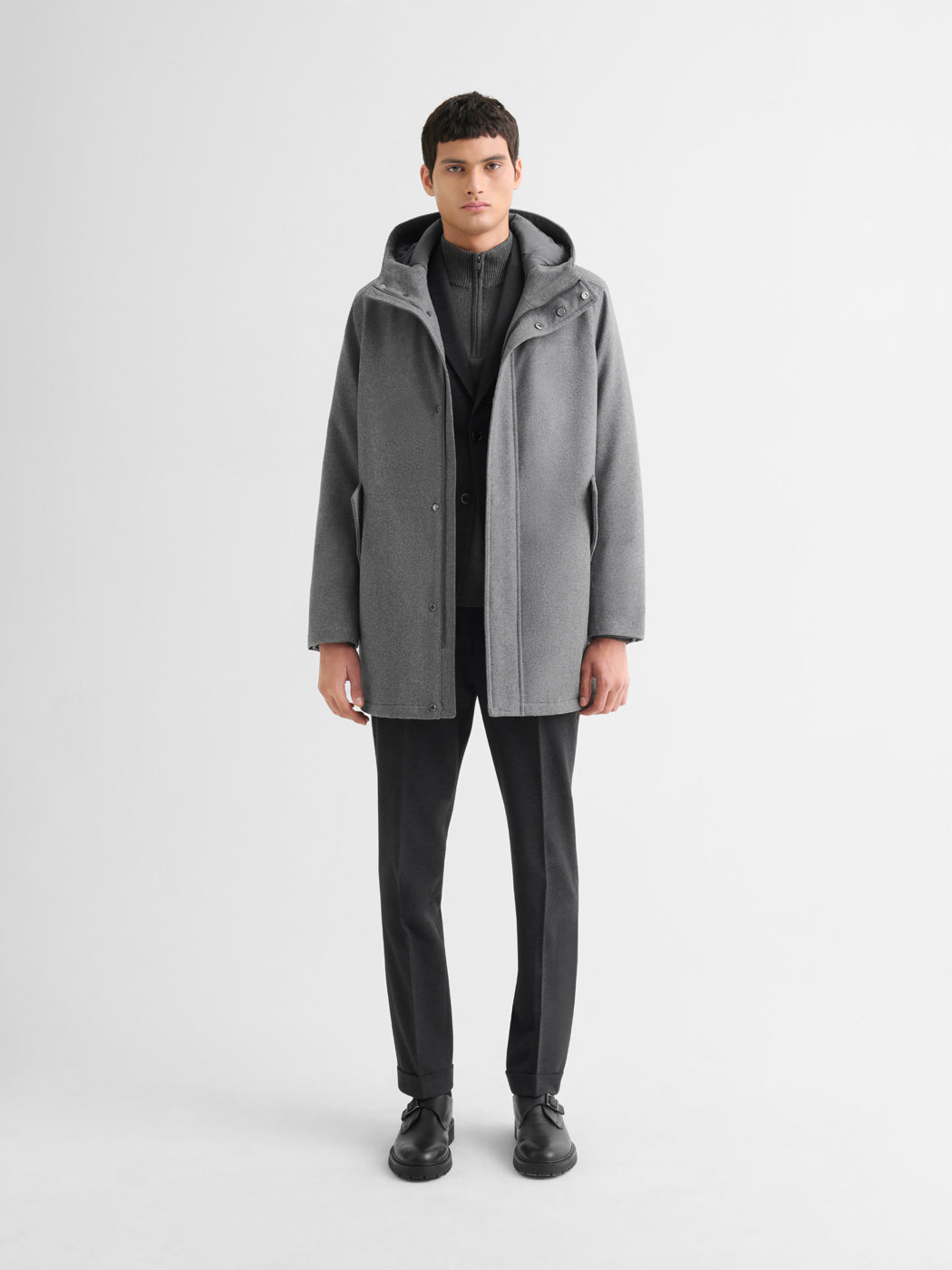 Manteau coupe droite à capuche - DEVRED 1902