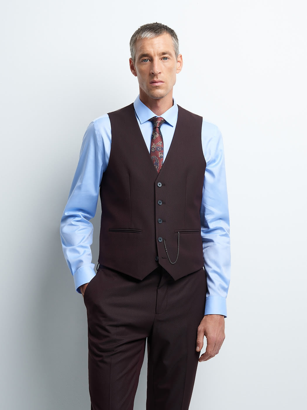 Gilet coordonnable stretch uni - DEVRED 1902