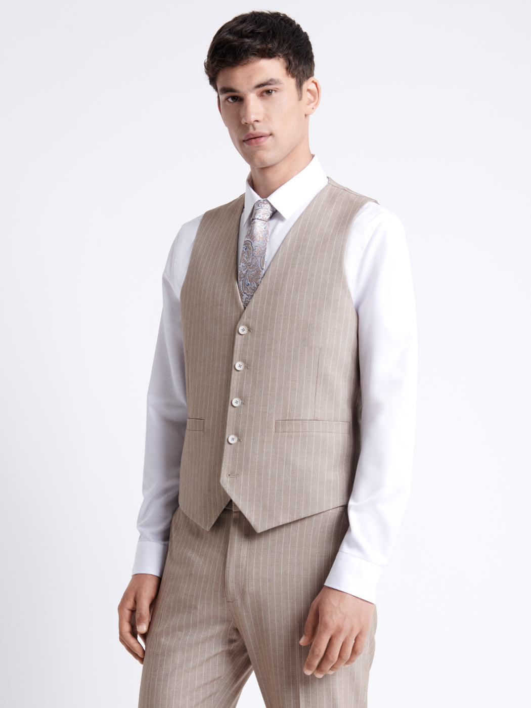 Gilet de costume bistretch rayé - DEVRED 1902
