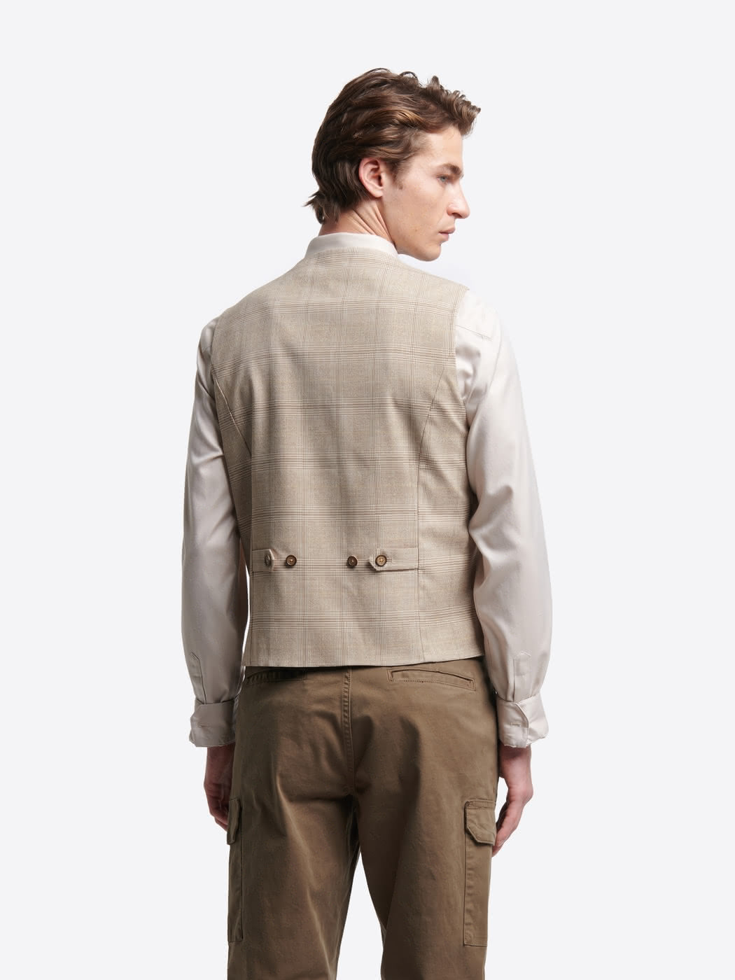 Gilet de costume bistretch à carreaux - DEVRED 1902