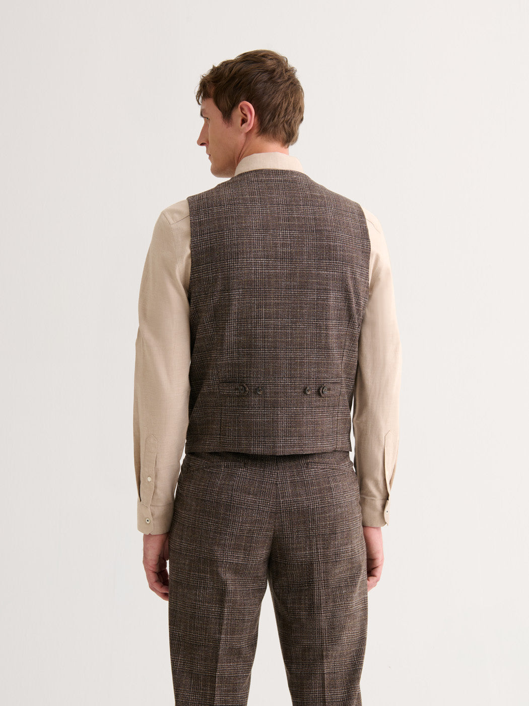 Gilet de costume bistretch à carreaux - DEVRED 1902