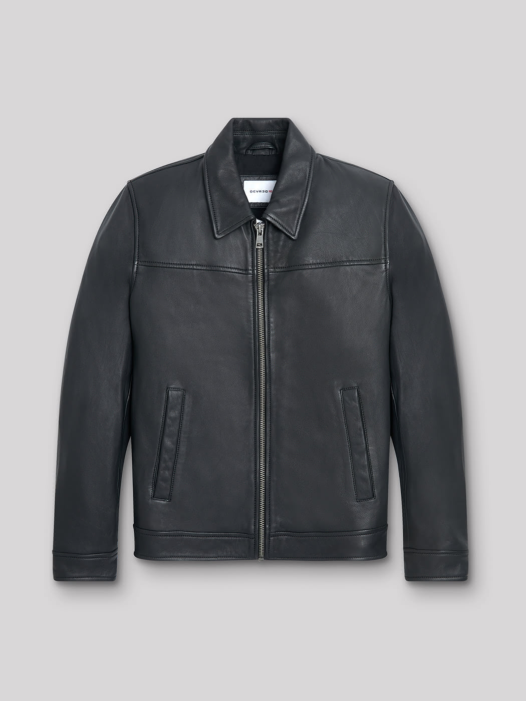 Blouson en cuir col chemise - DEVRED 1902