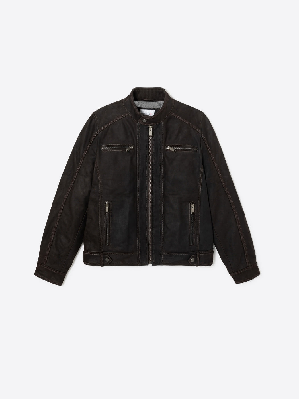 Blouson en cuir col montant - DEVRED 1902