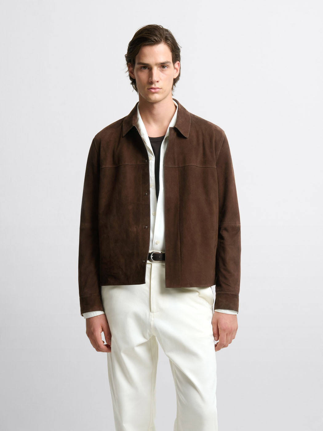 Blouson en cuir de chèvre col chemise - DEVRED 1902