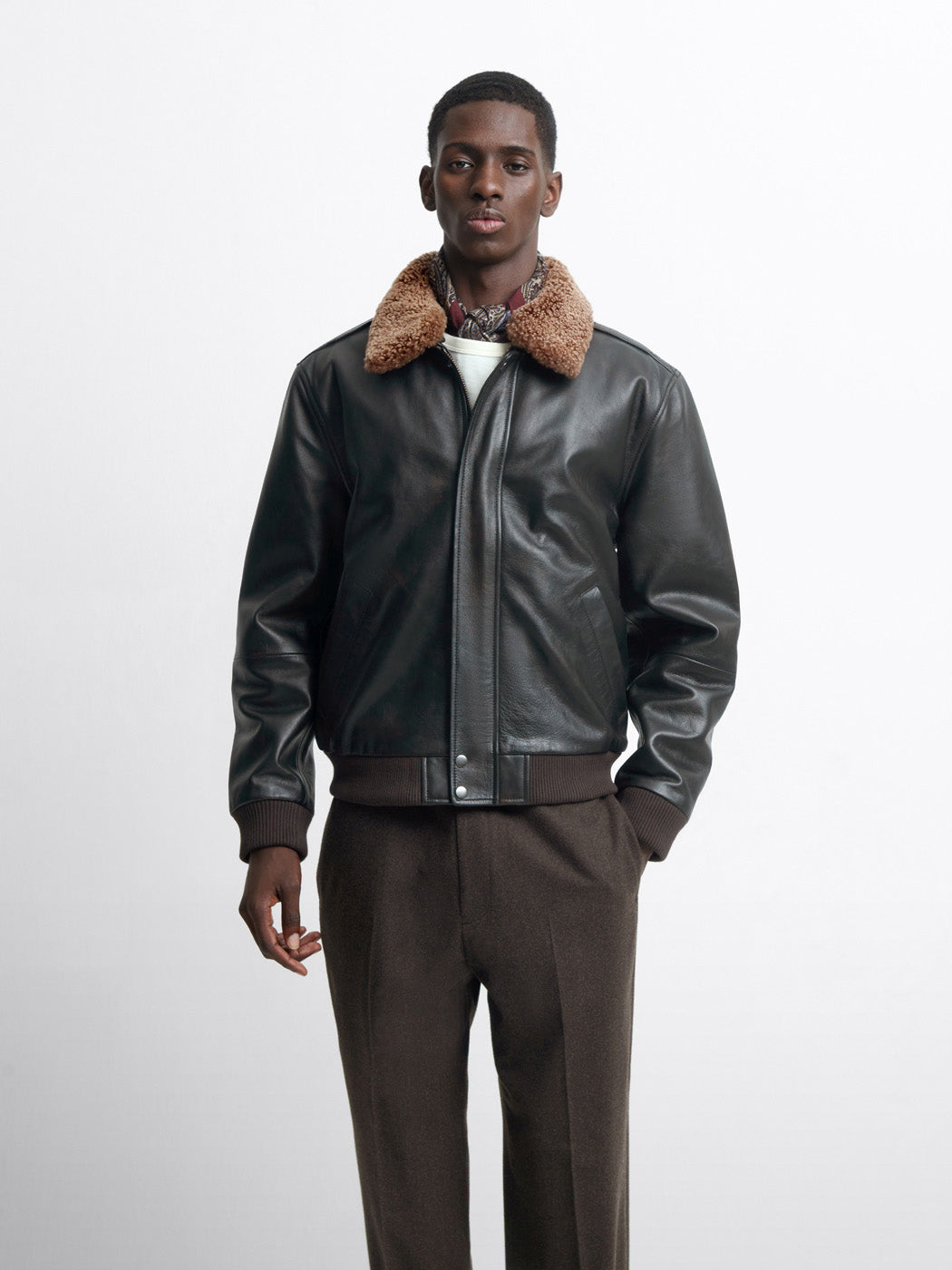 Blouson aviateur en cuir - L'atelier - DEVRED 1902