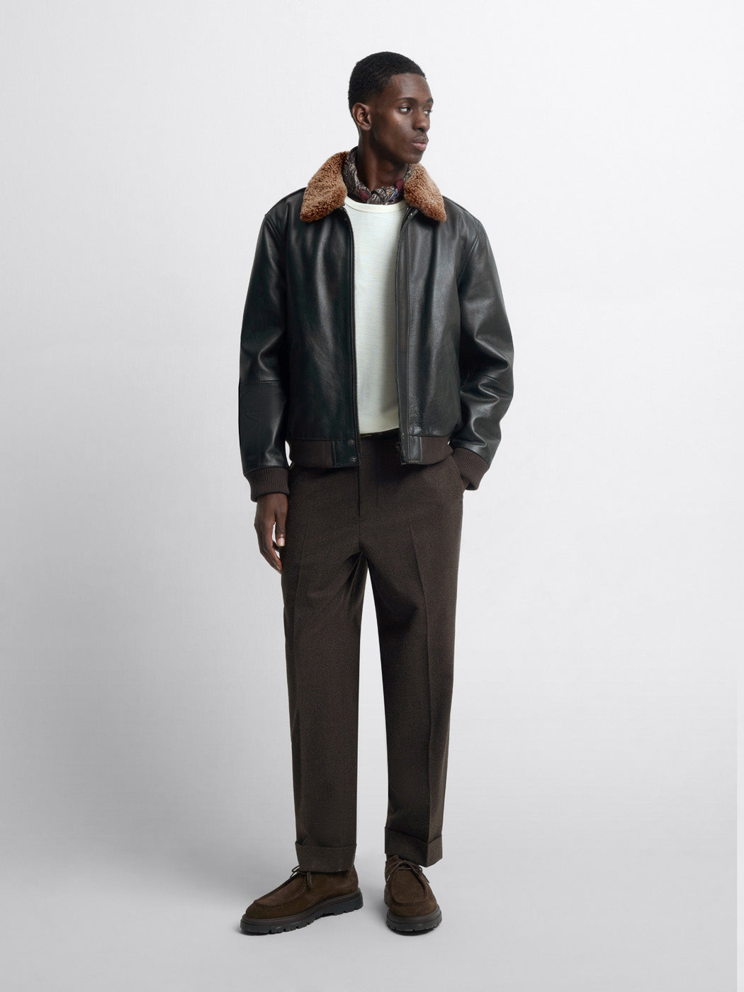 Blouson aviateur en cuir - L'atelier - DEVRED 1902