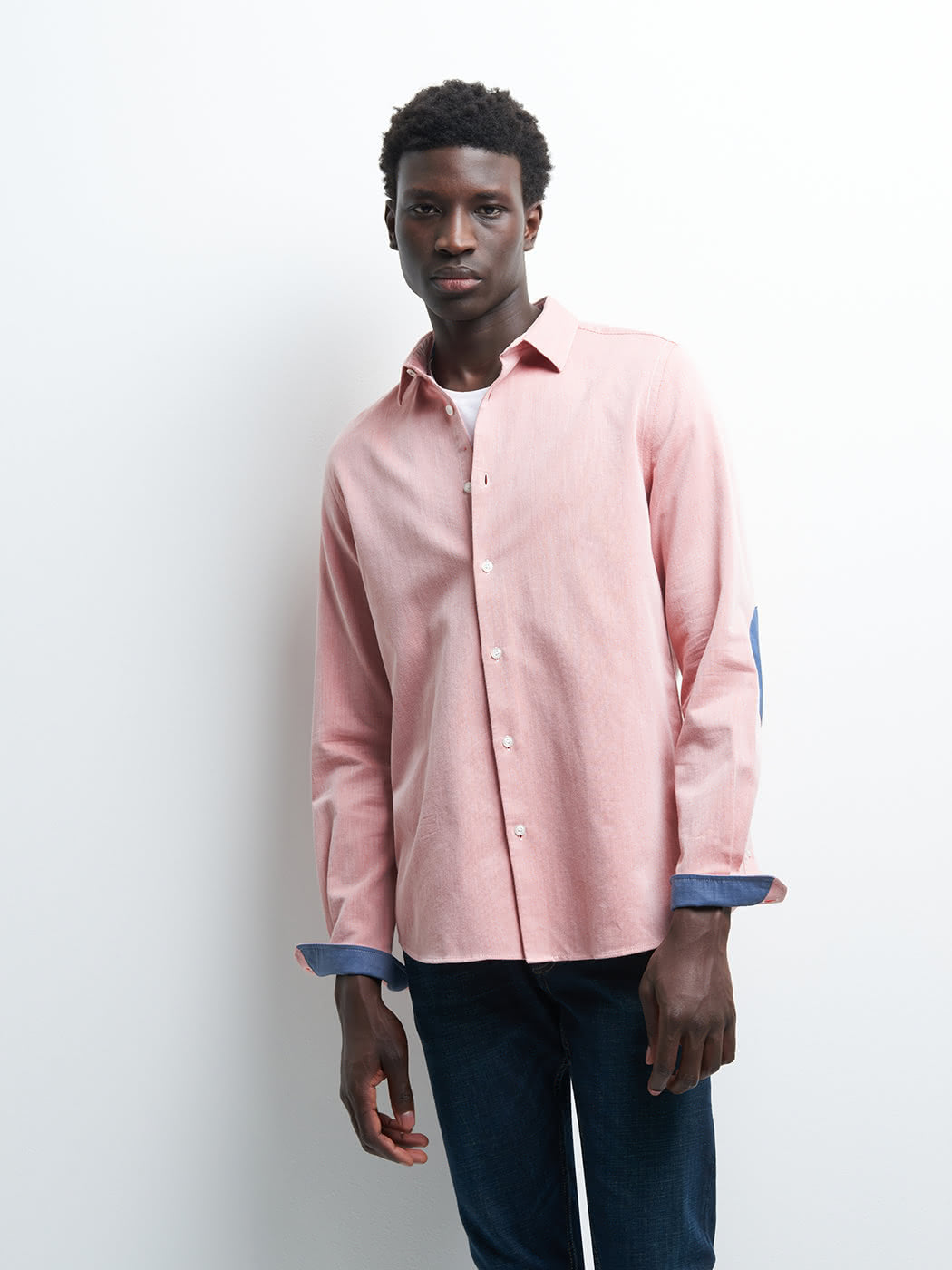 Chemise slim en oxford faux uni - DEVRED 1902