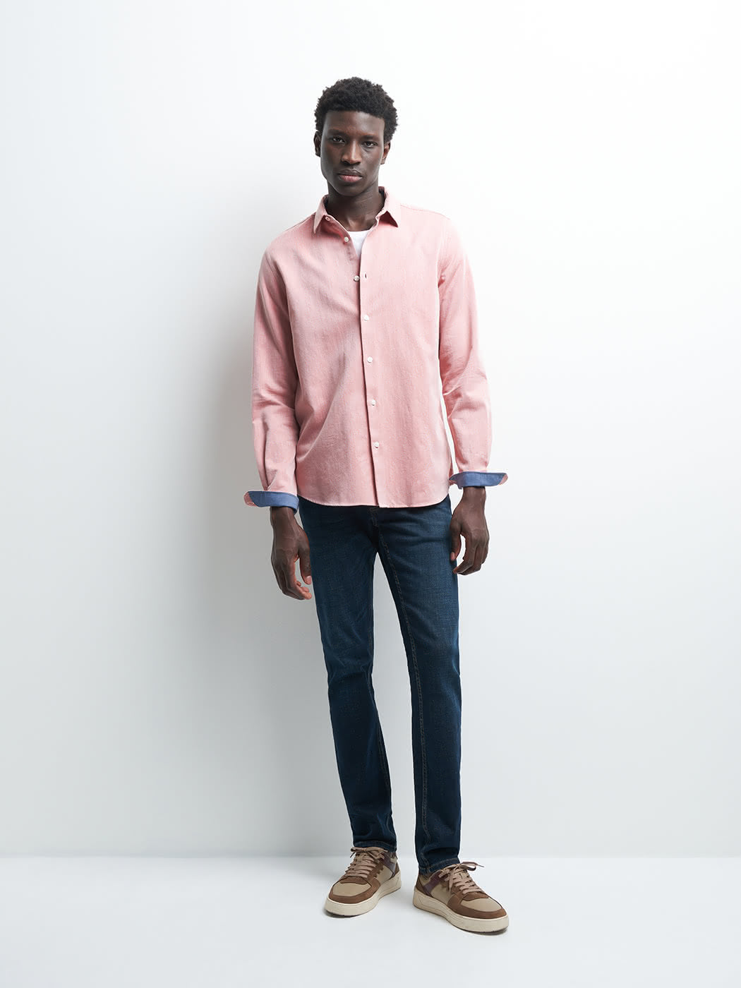 Chemise slim en oxford faux uni - DEVRED 1902