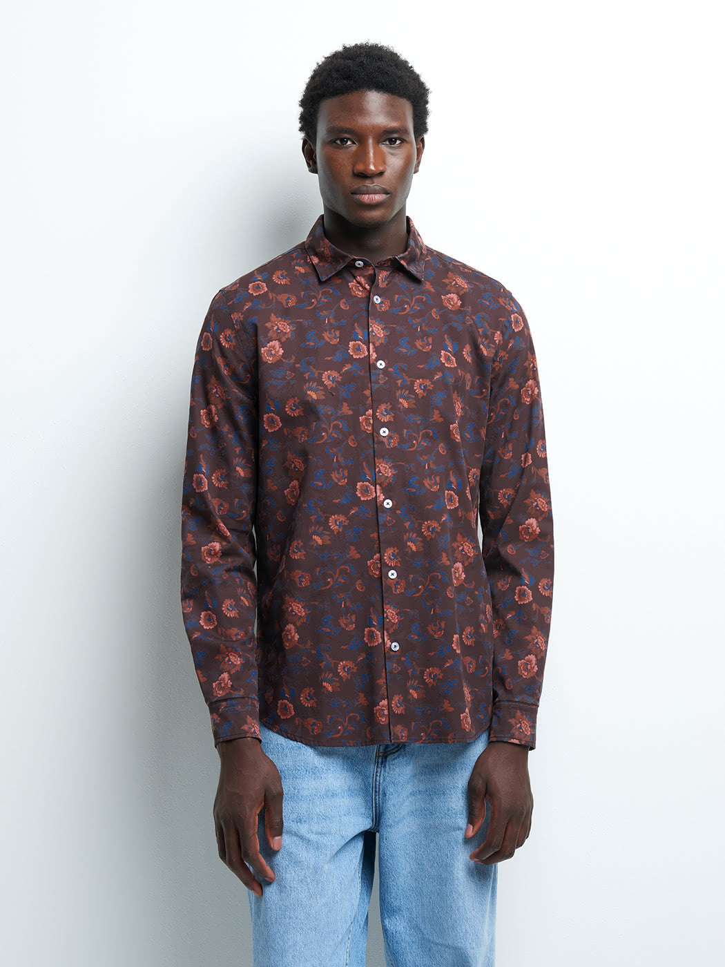 Chemise slim fleurie - DEVRED 1902
