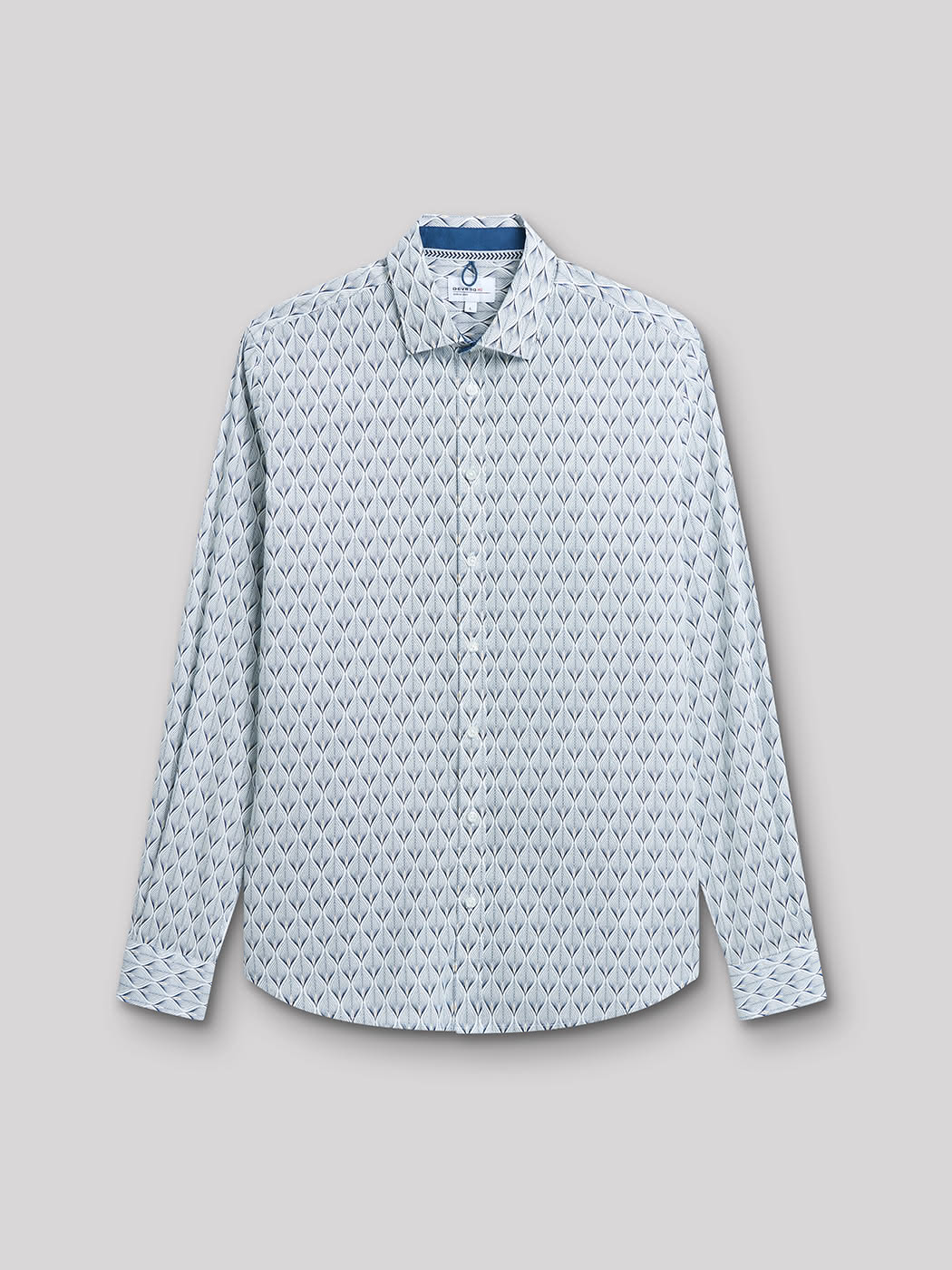 Chemise extra-slim stretch géométrique - DEVRED 1902