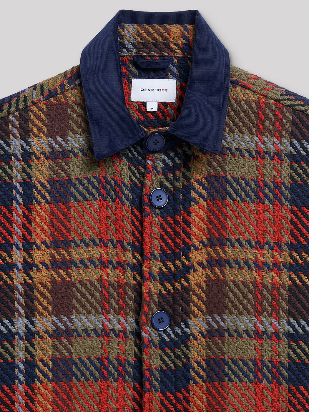 Chemise regular en jacquard à carreaux - DEVRED 1902