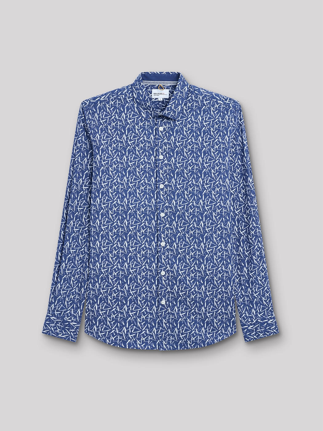 Chemise extra-slim stretch géométrique - DEVRED 1902