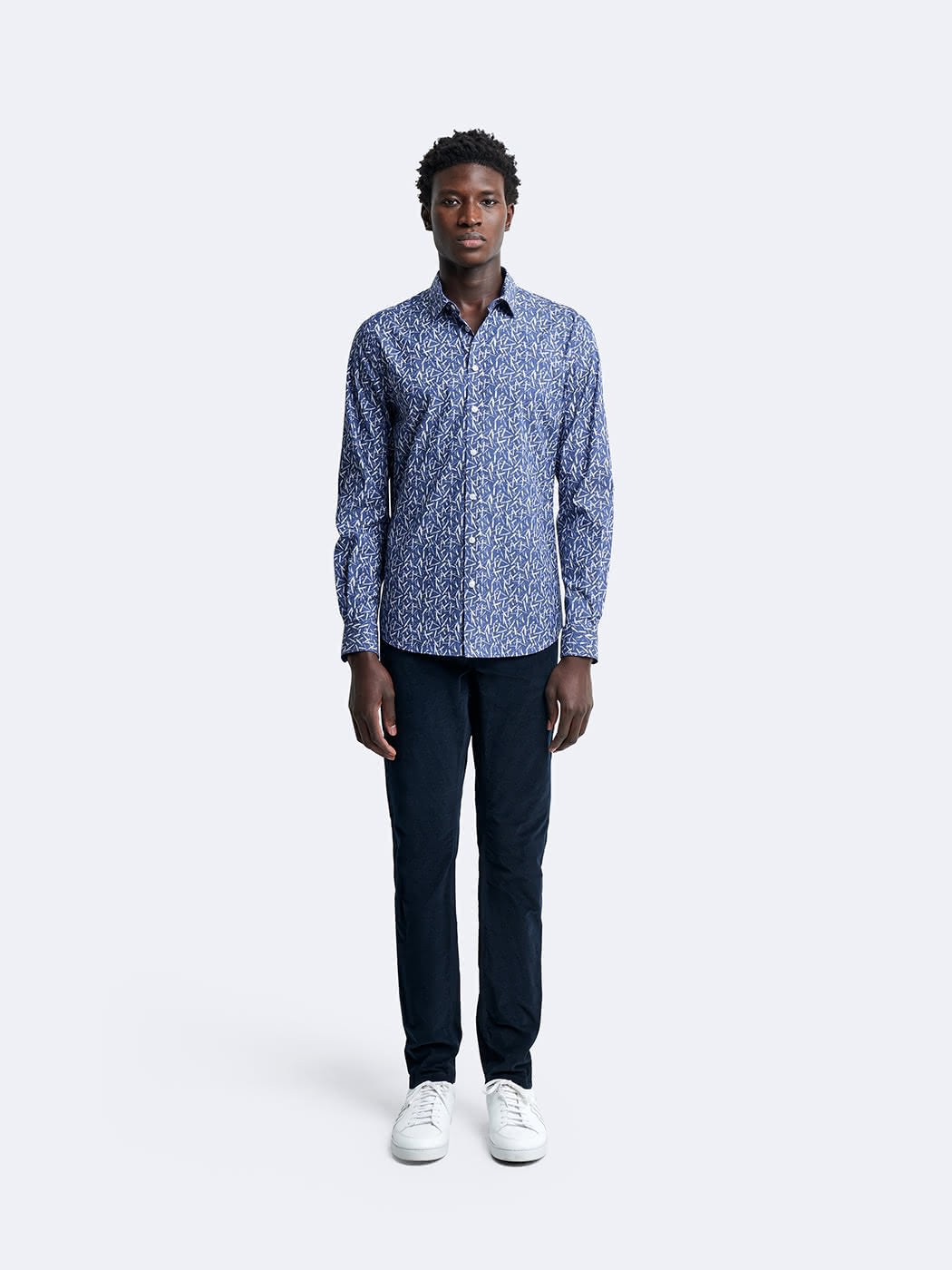 Chemise extra-slim stretch géométrique - DEVRED 1902