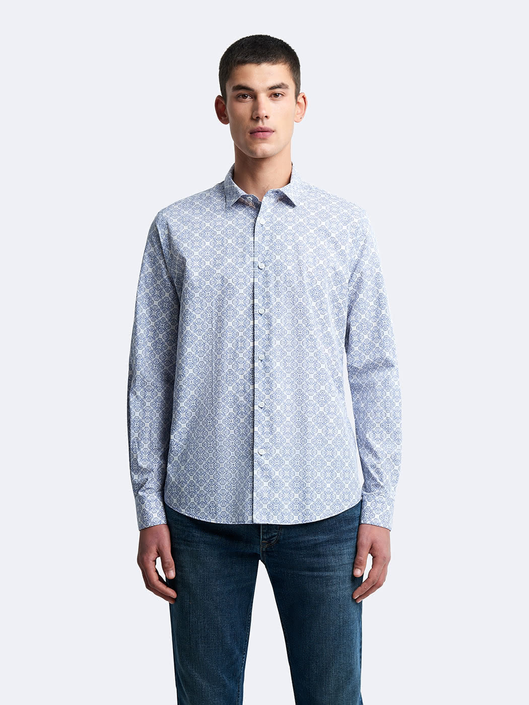 Chemise slim géométrique - DEVRED 1902