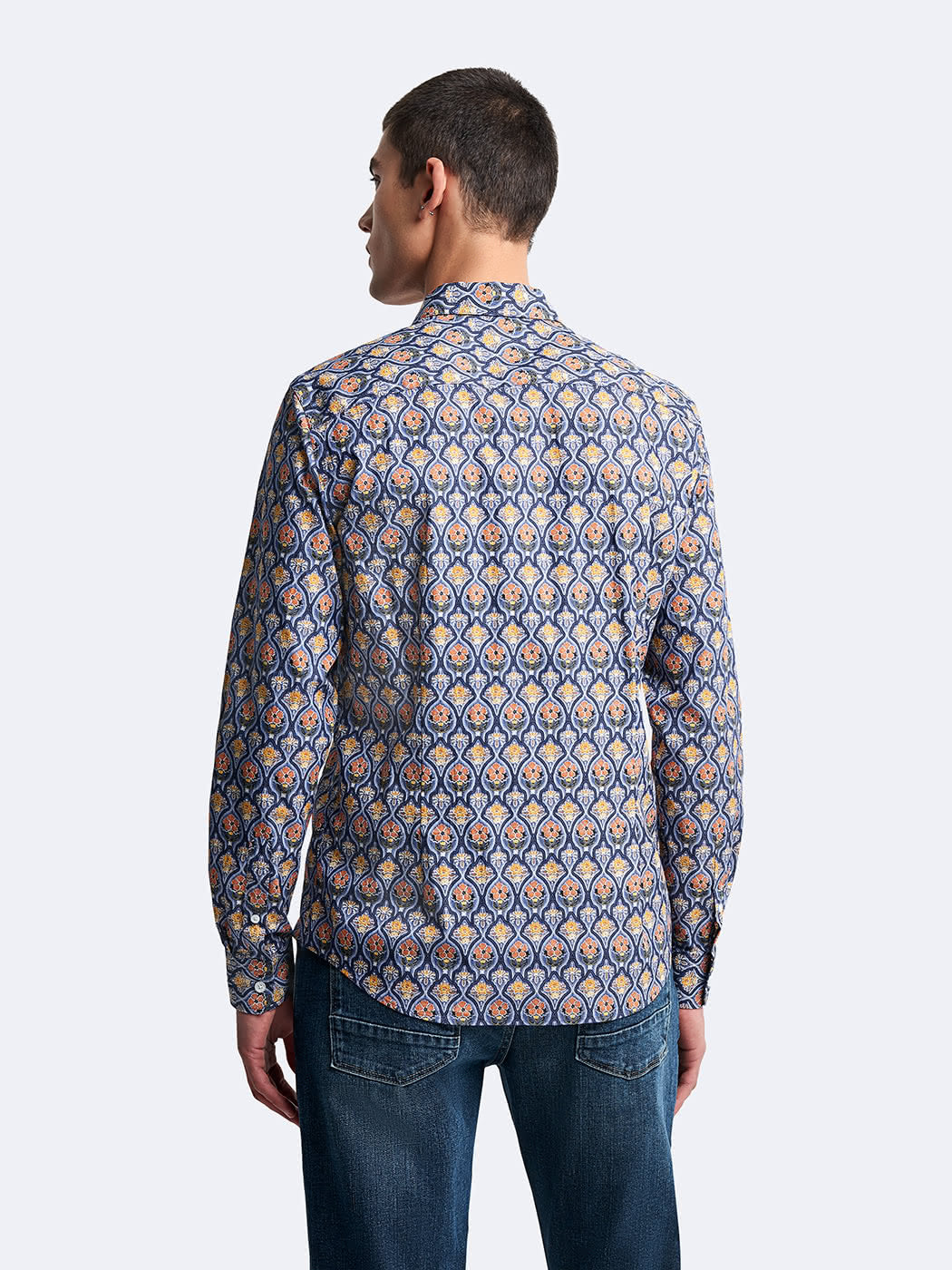 Chemise extra-slim stretch fleurie - DEVRED 1902