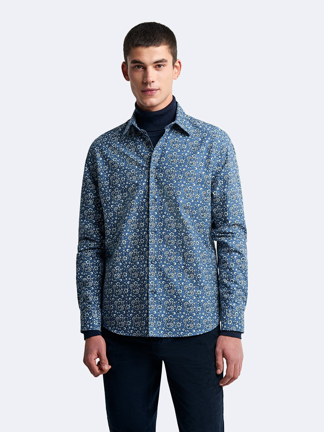 Chemise slim fleurie - DEVRED 1902
