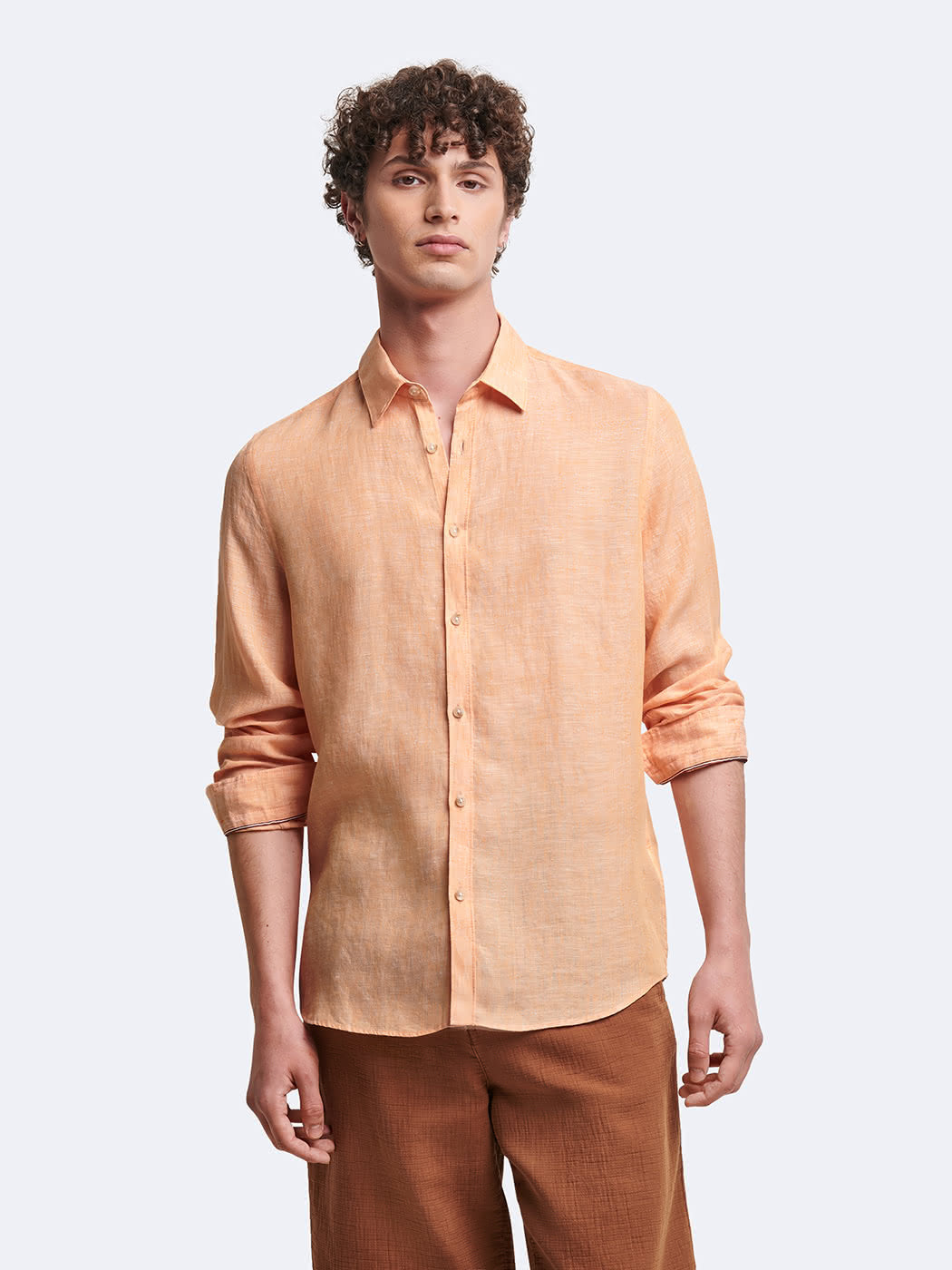 Chemise slim en lin - DEVRED 1902