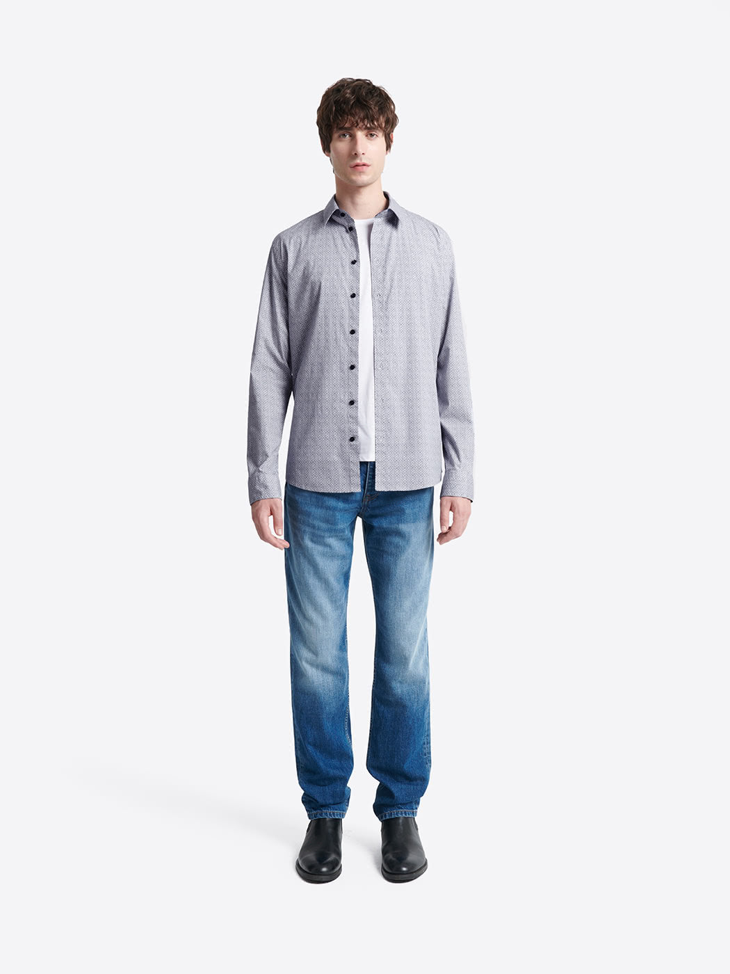 Chemise stretch en coton fantaisie - DEVRED 1902