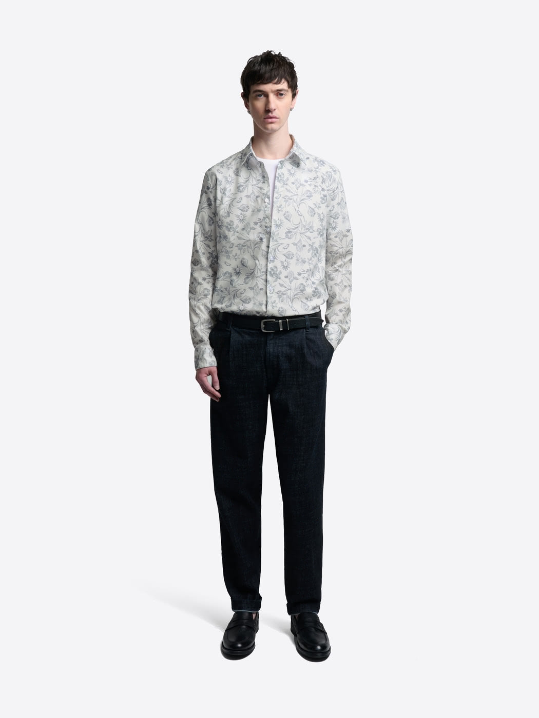 Chemise slim fleurie - DEVRED 1902