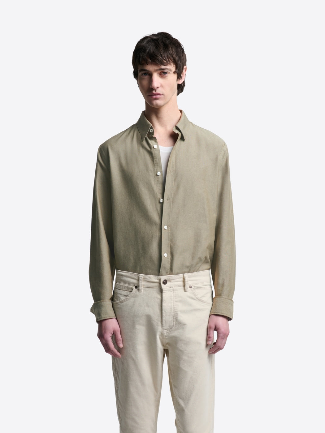 Chemise slim en coton bio unie - DEVRED 1902
