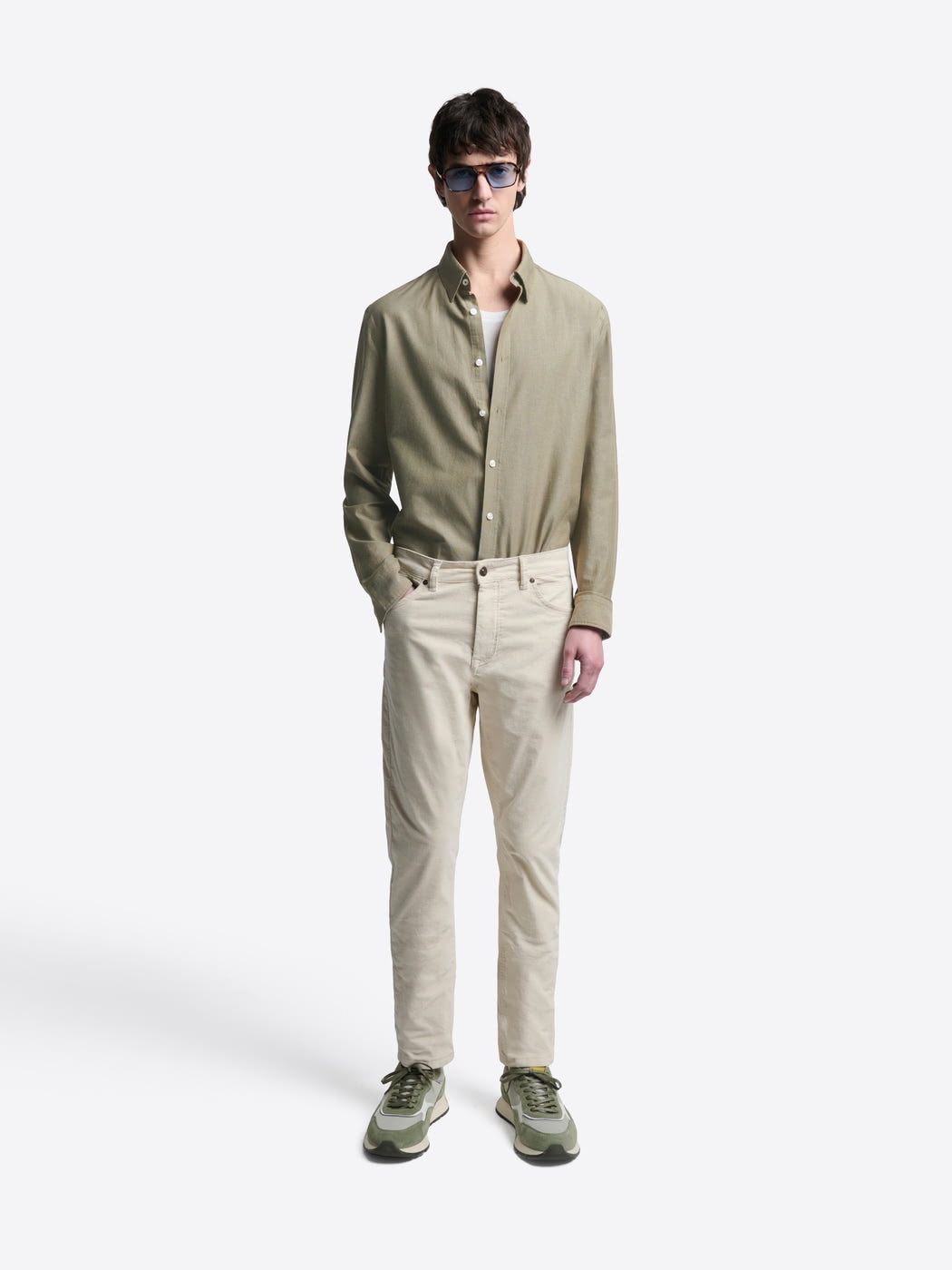 Chemise slim en coton bio unie - DEVRED 1902