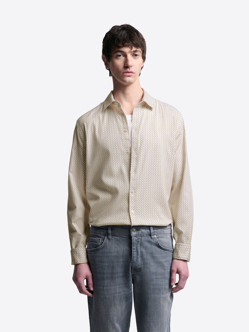 Chemise extraslim stretch à motif - DEVRED 1902