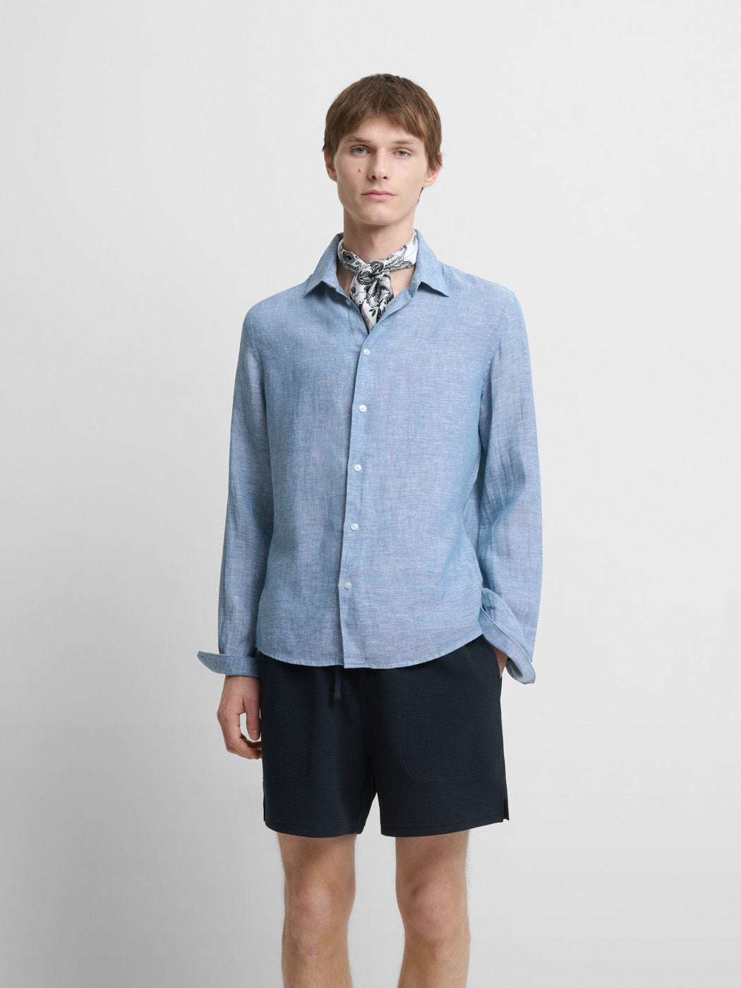 Chemise slim en lin - DEVRED 1902