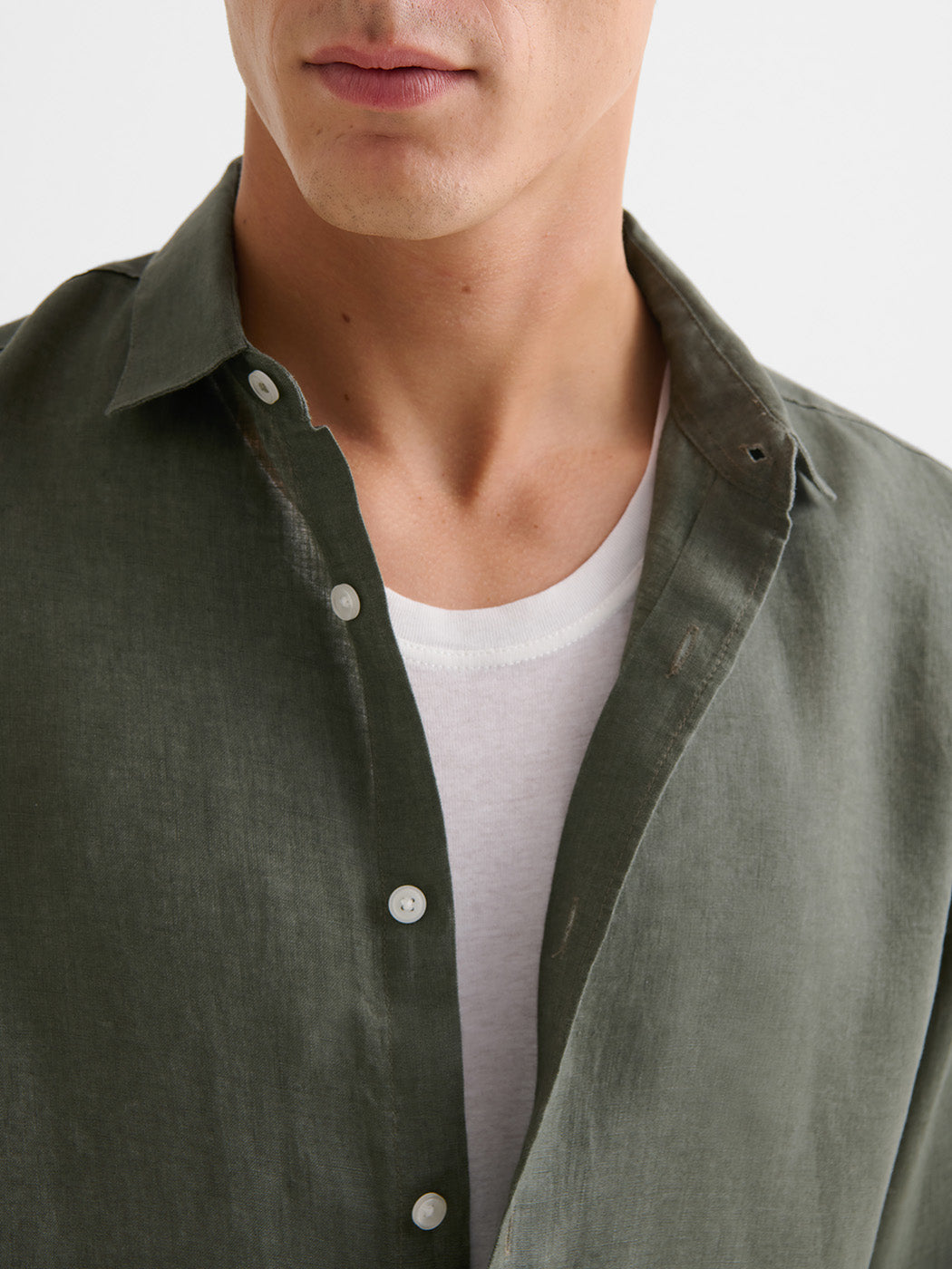 Chemise slim en lin - DEVRED 1902