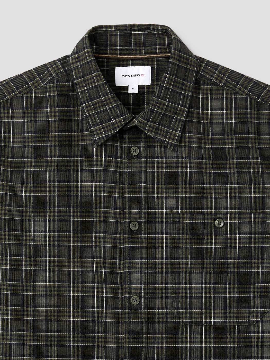 Chemise slim en coton à carreaux - DEVRED 1902