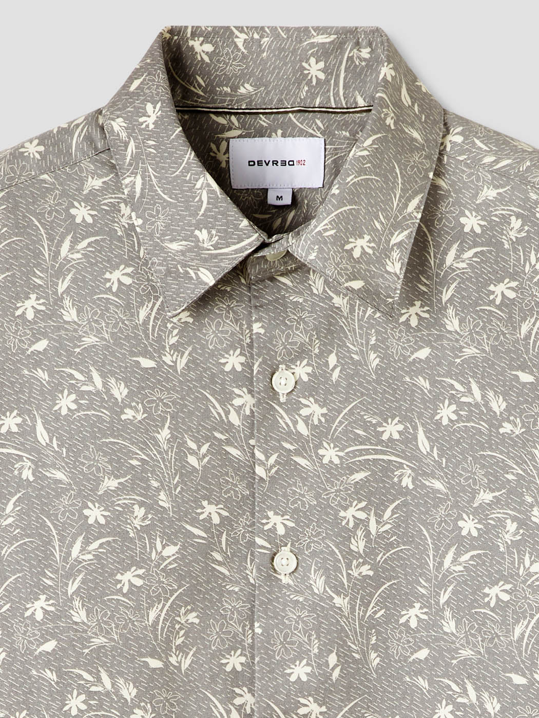 Chemise slim en coton fleurie - DEVRED 1902