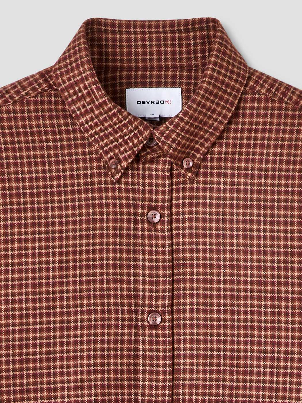 Chemise slim en coton à carreaux - DEVRED 1902