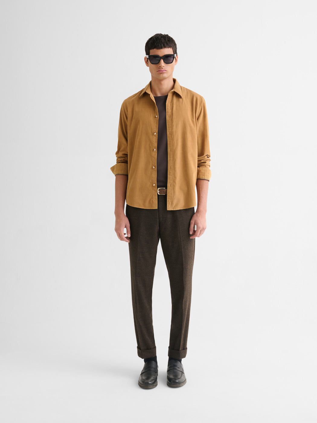 Chemise slim en velours - DEVRED 1902