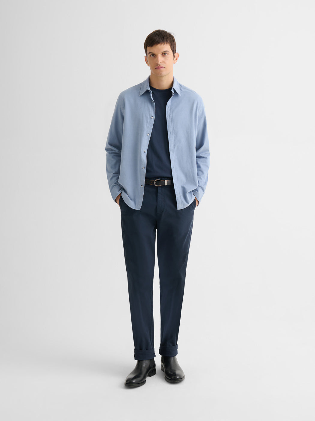 Chemise slim en velours - DEVRED 1902