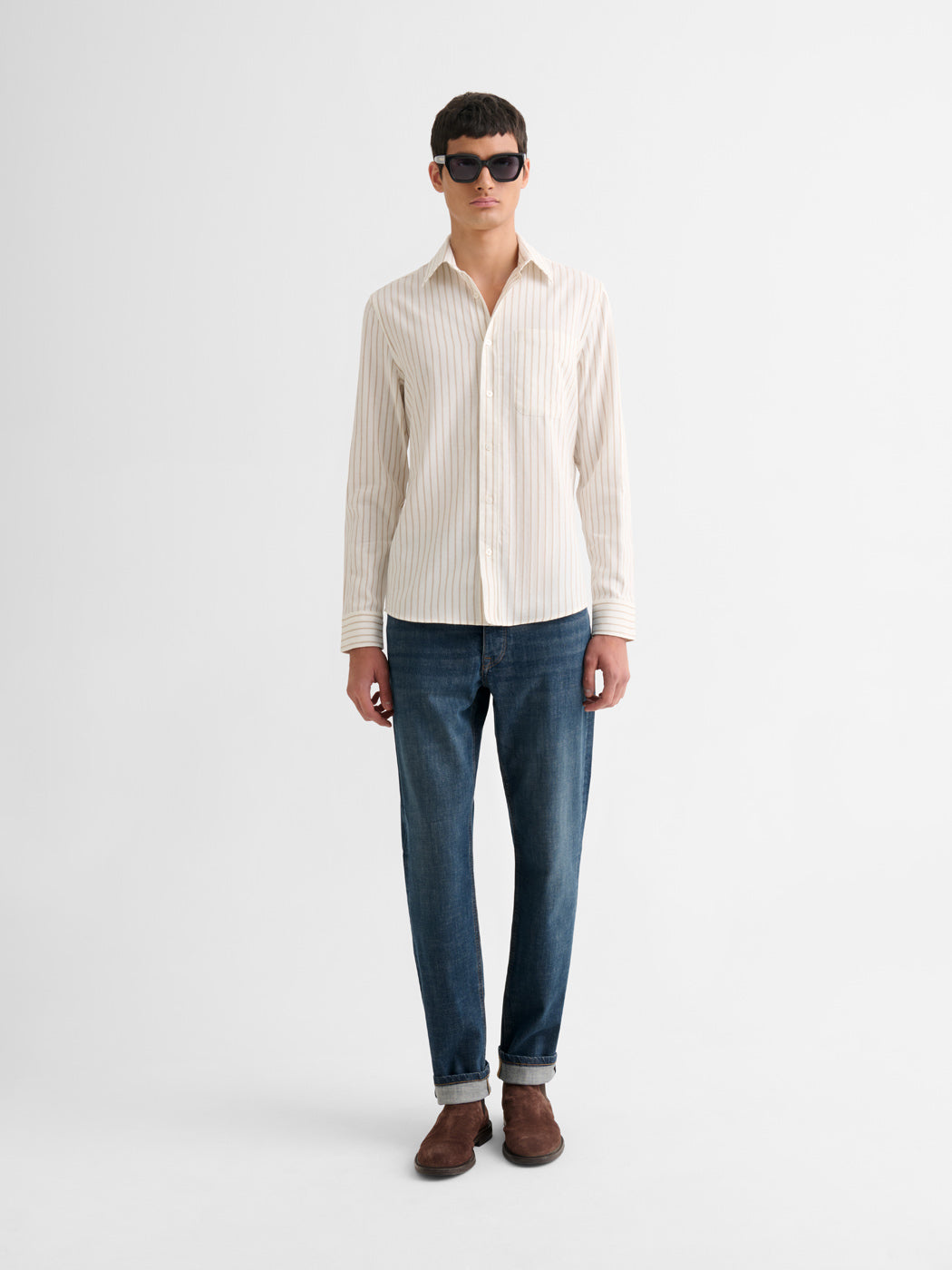 Chemise slim en coton rayée - DEVRED 1902