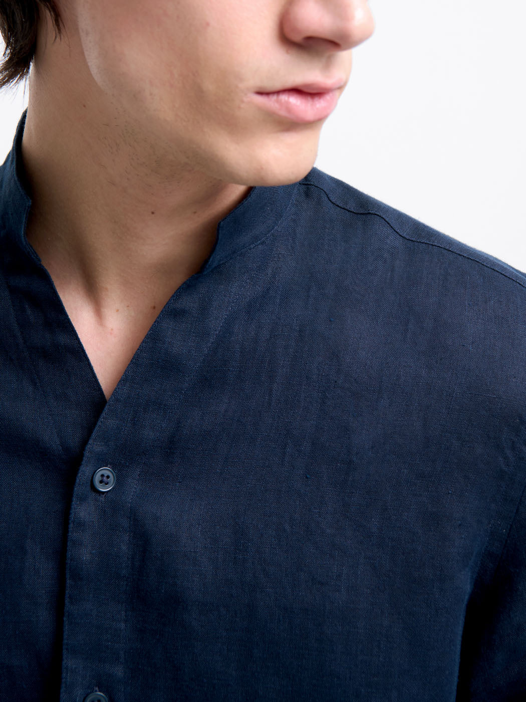 Chemise slim en lin - DEVRED 1902