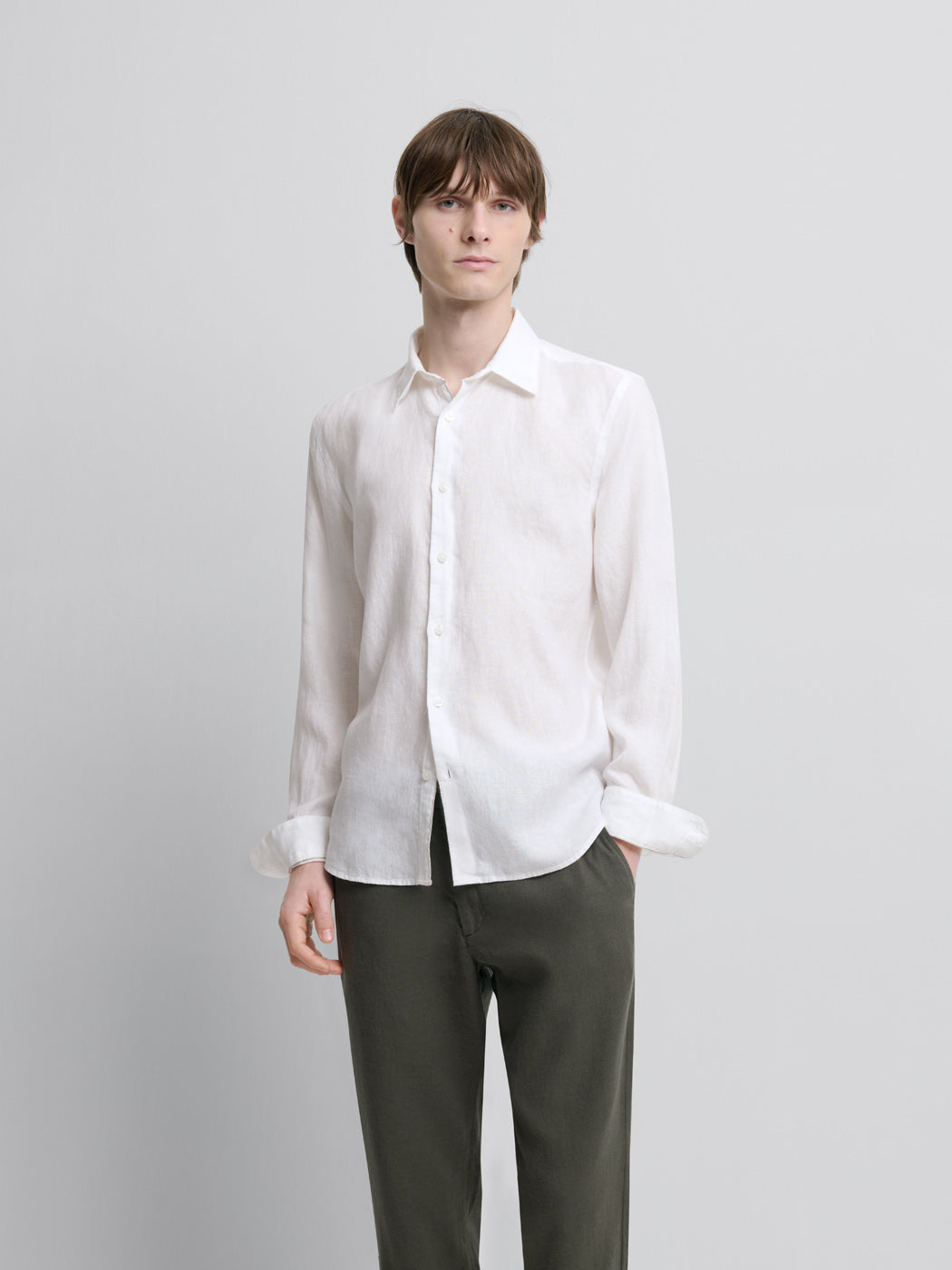 Chemise slim en lin - DEVRED 1902