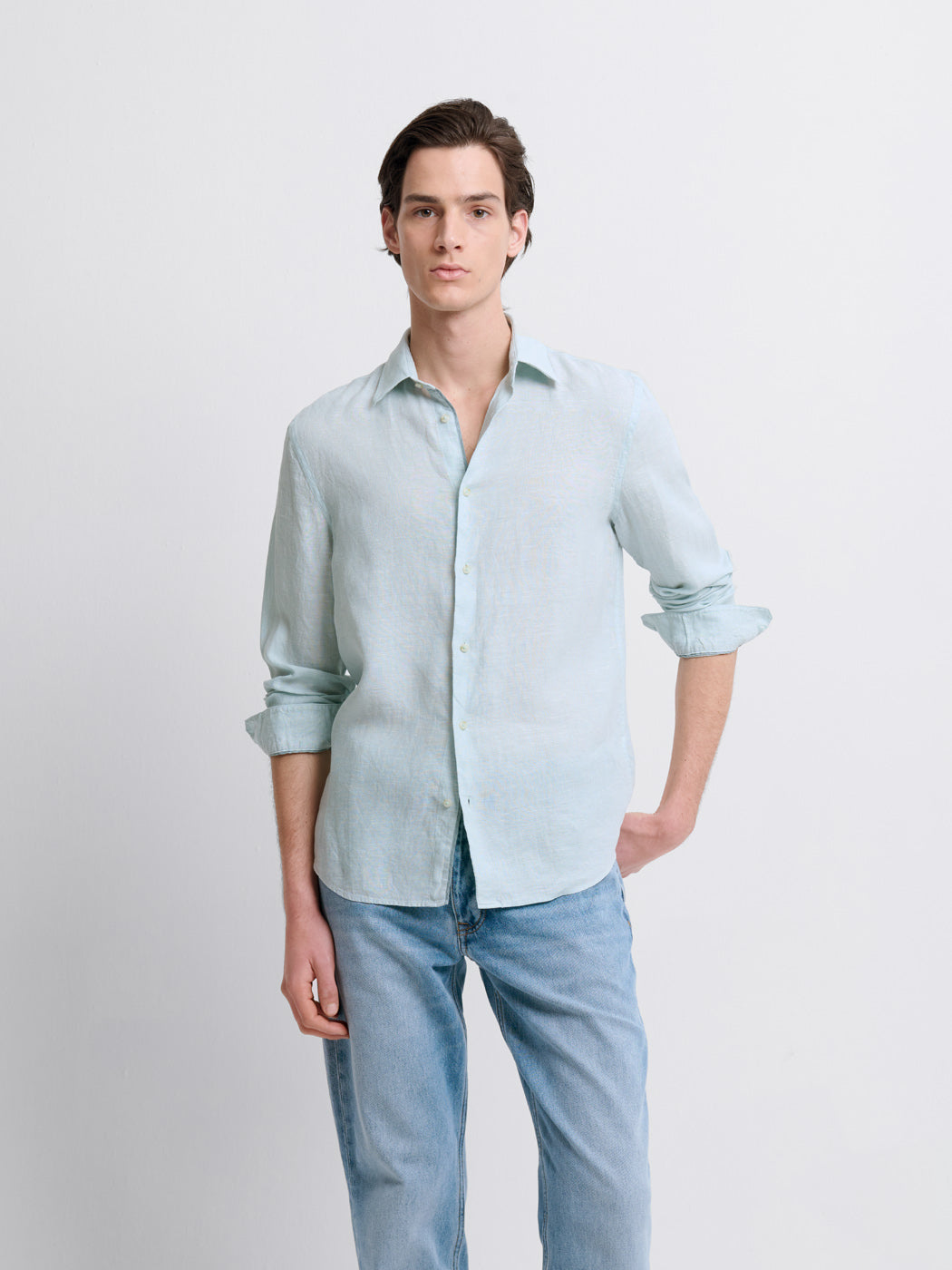 Chemise slim en lin - DEVRED 1902
