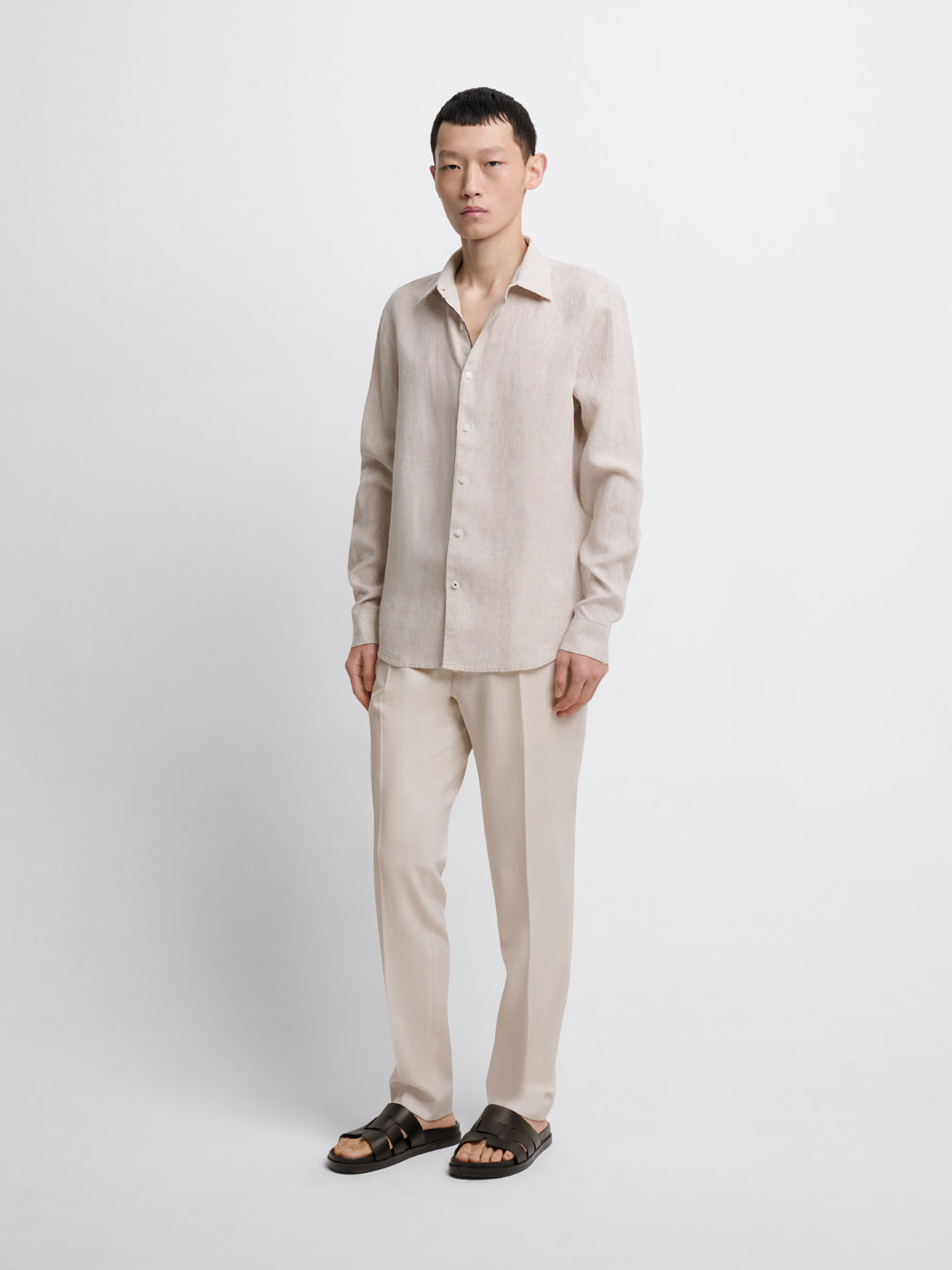 Chemise slim en lin - DEVRED 1902