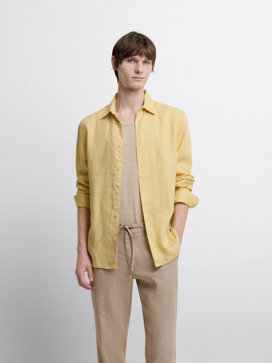Chemise slim en lin - DEVRED 1902