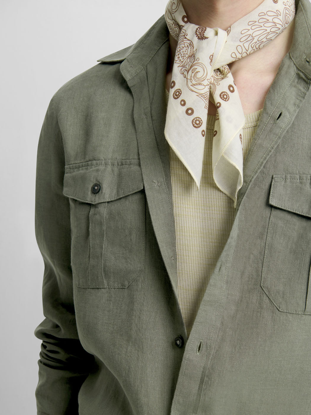 Chemise slim en lin - DEVRED 1902