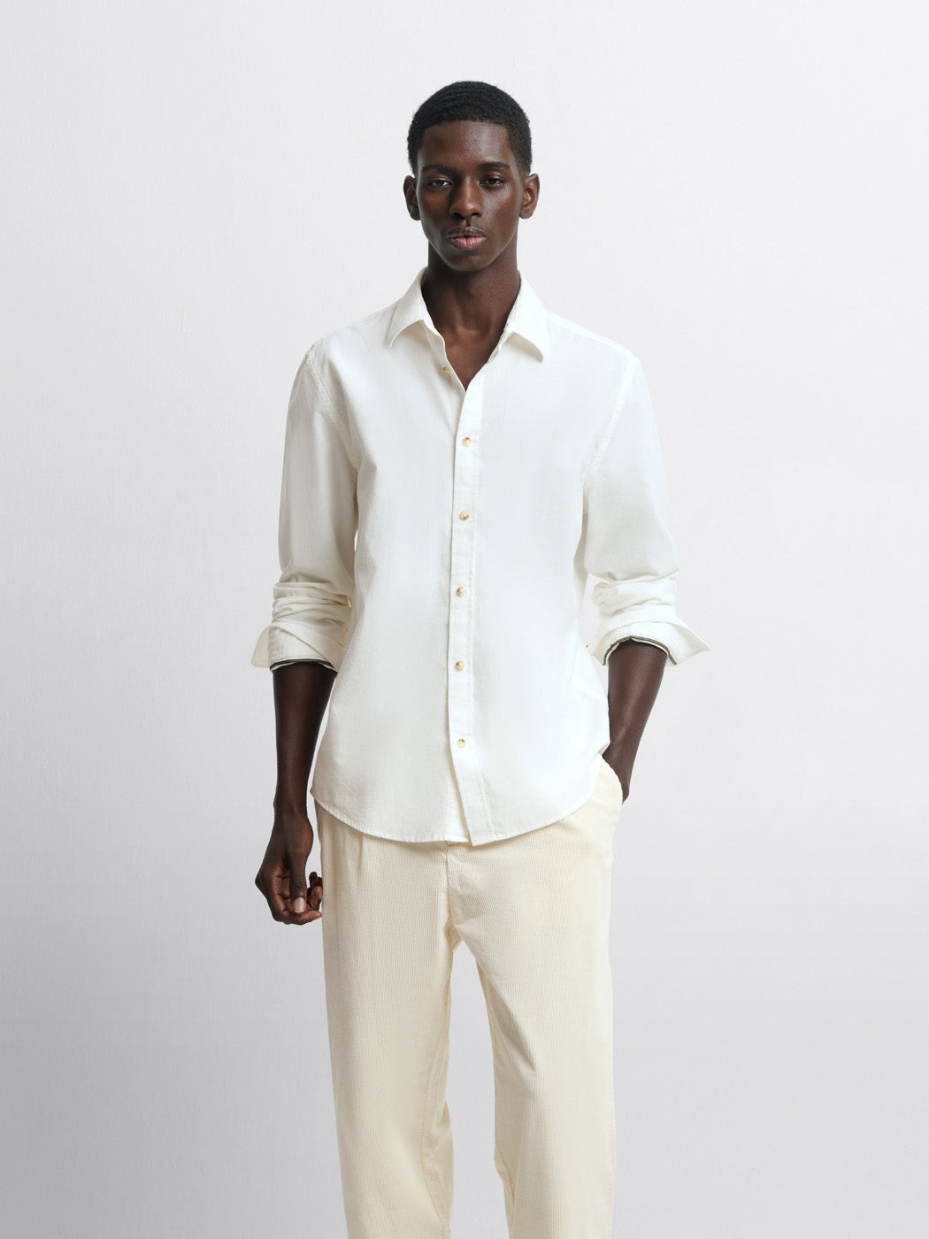 Chemise slim en velours - DEVRED 1902