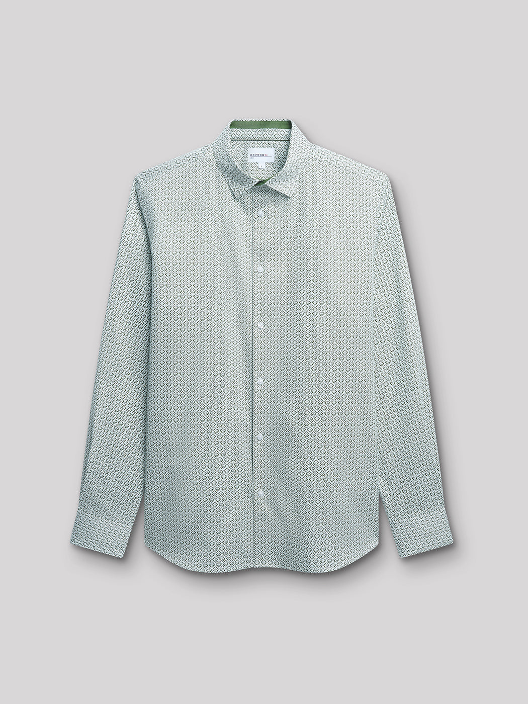 Chemise slim en satin fleurie - DEVRED 1902