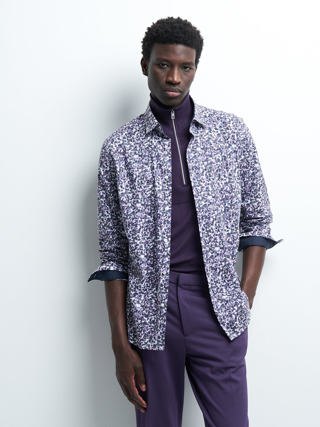 Chemise slim à pois - DEVRED 1902