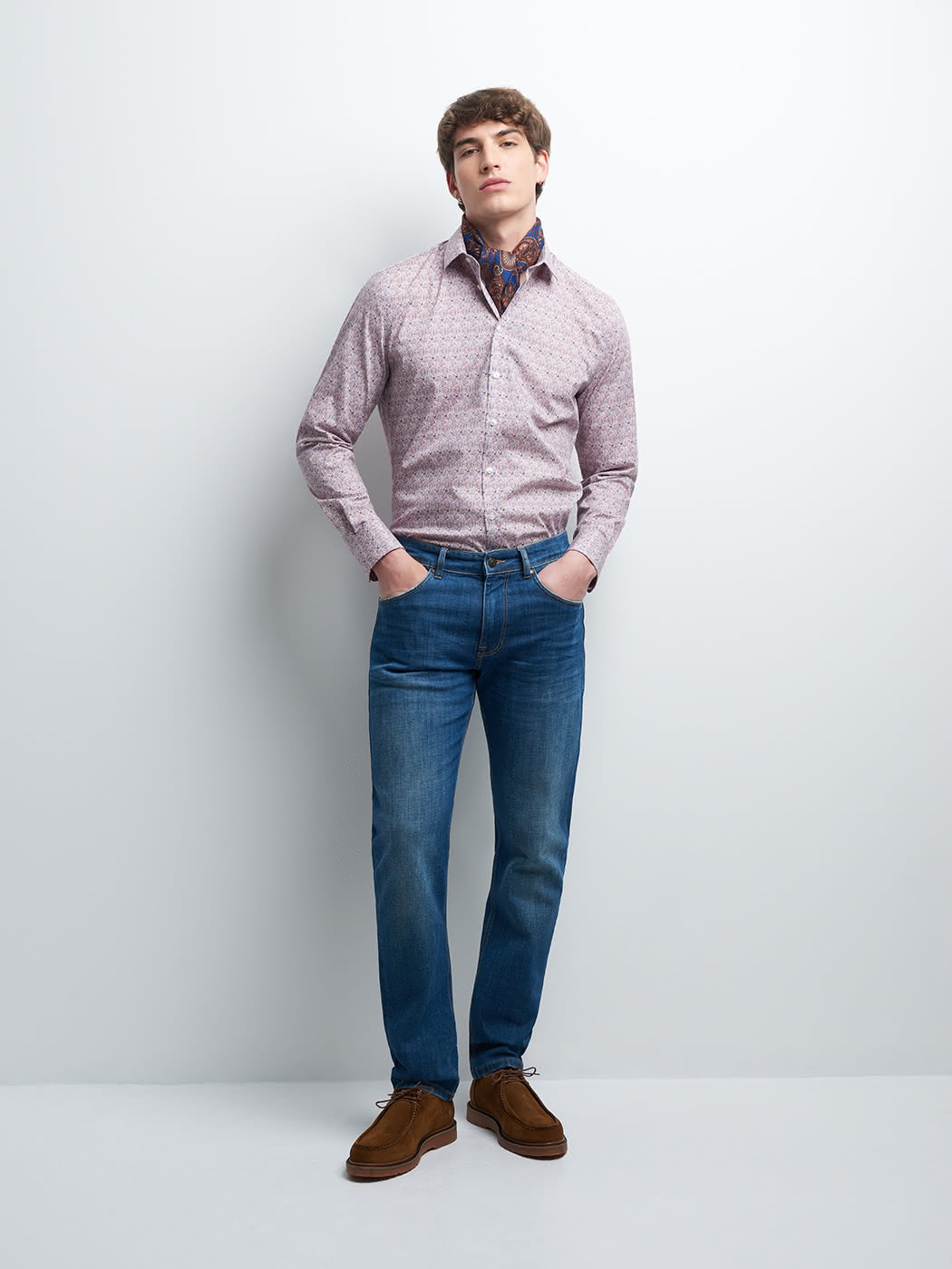 Chemise extra-slim stretch fantaisie - DEVRED 1902