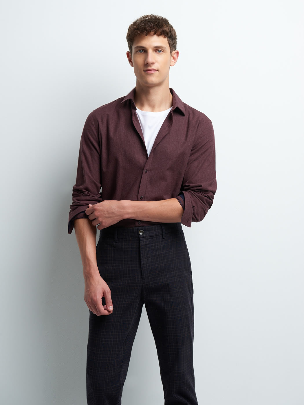 Chemise slim unie - DEVRED 1902