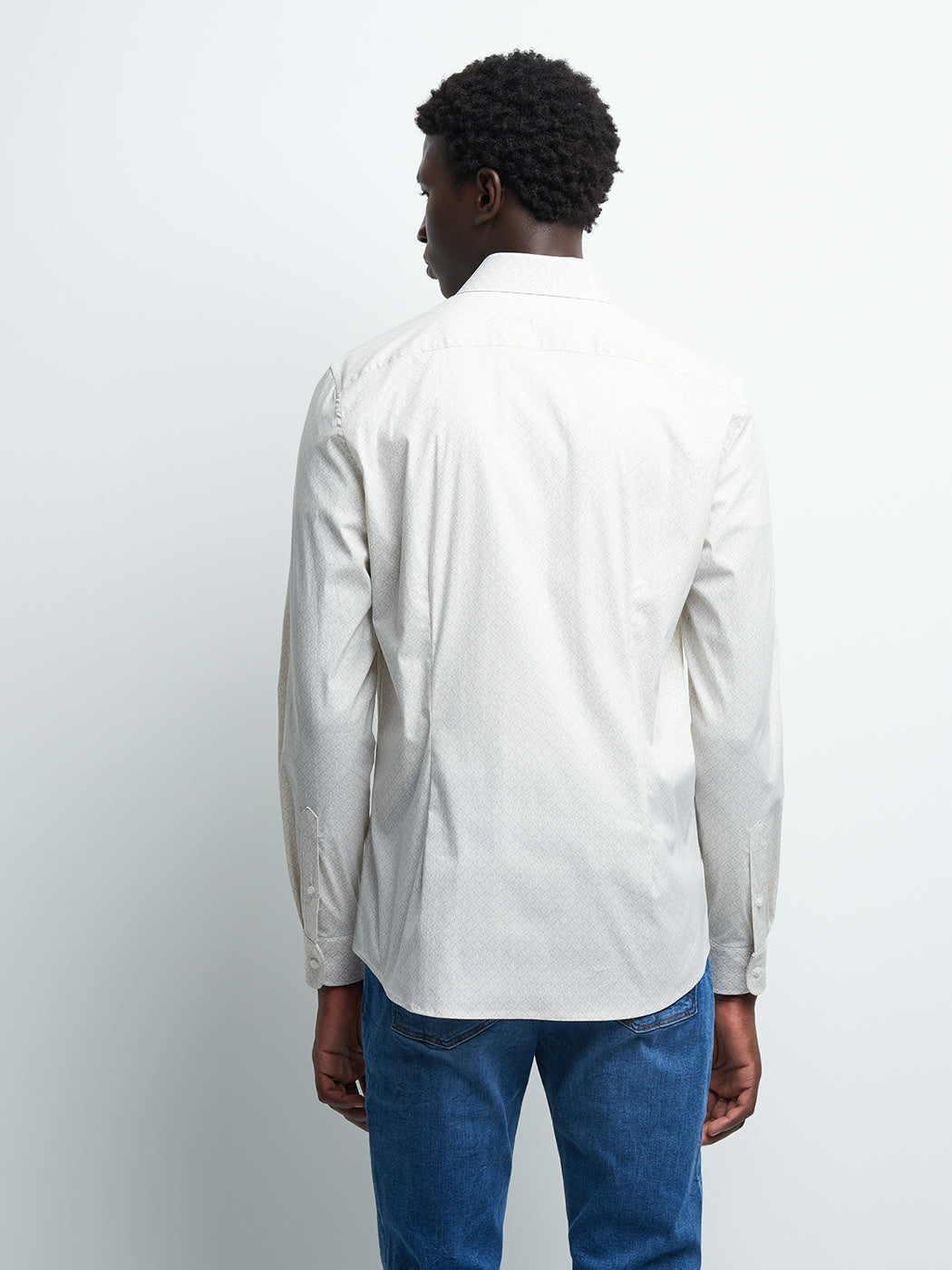 Chemise extra-slim stretch géométrique - DEVRED 1902