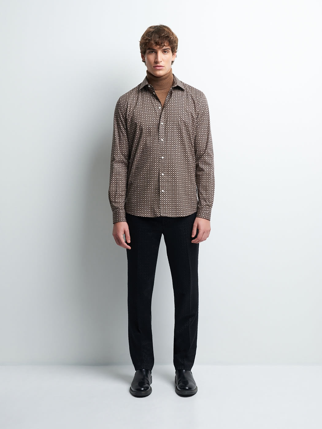 Chemise extra-slim géométrique - DEVRED 1902