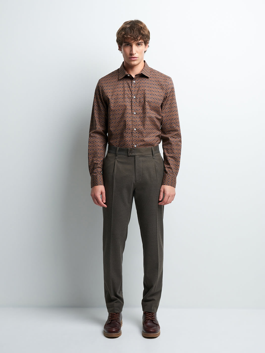 Chemise slim géométrique - DEVRED 1902